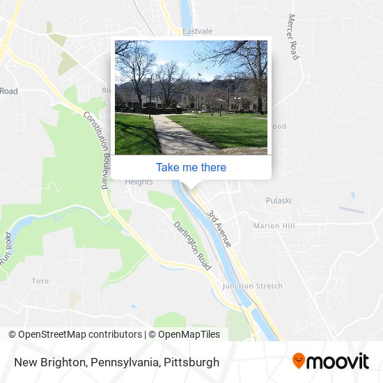 Mapa de New Brighton, Pennsylvania