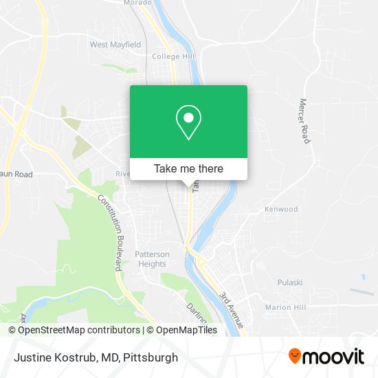 Mapa de Justine Kostrub, MD