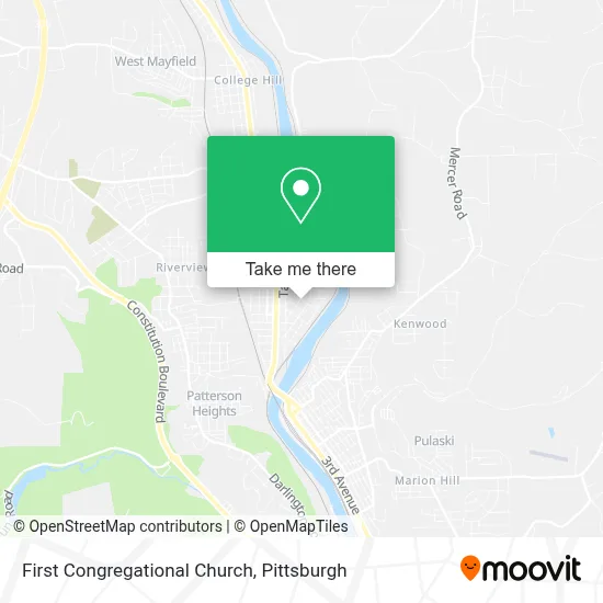 First Congregational Church map