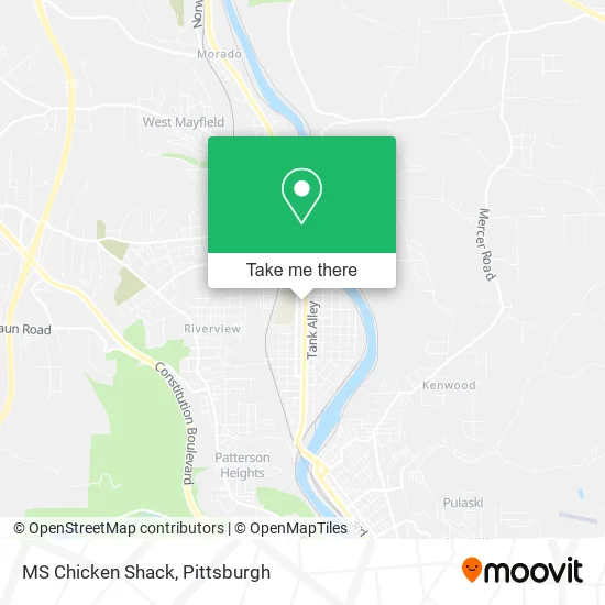 MS Chicken Shack map