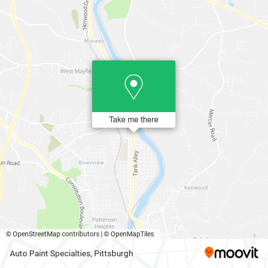 Mapa de Auto Paint Specialties