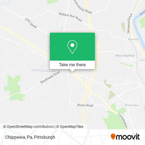 Mapa de Chippewa, Pa