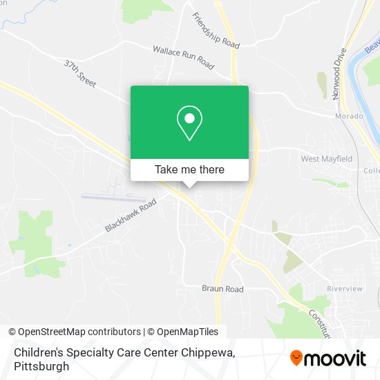 Children's Specialty Care Center Chippewa map