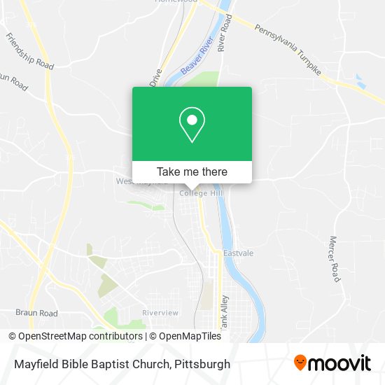 Mayfield Bible Baptist Church map