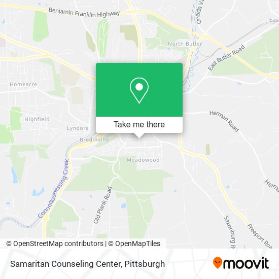 Mapa de Samaritan Counseling Center