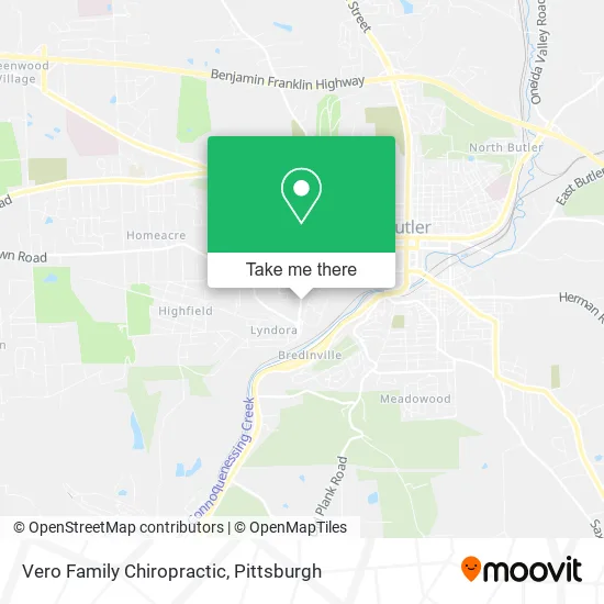 Vero Family Chiropractic map