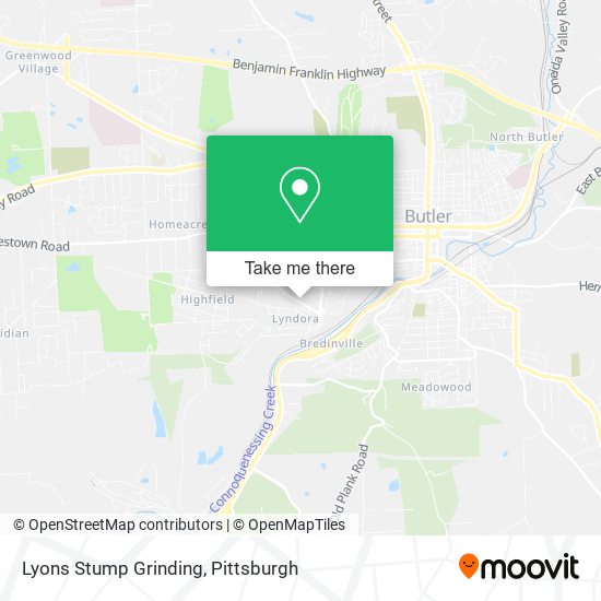 Lyons Stump Grinding map