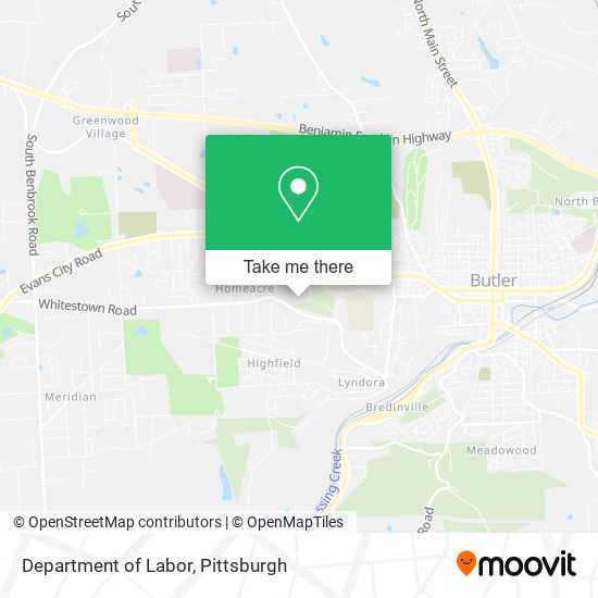 Mapa de Department of Labor