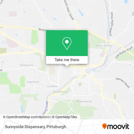 Sunnyside Dispensary map