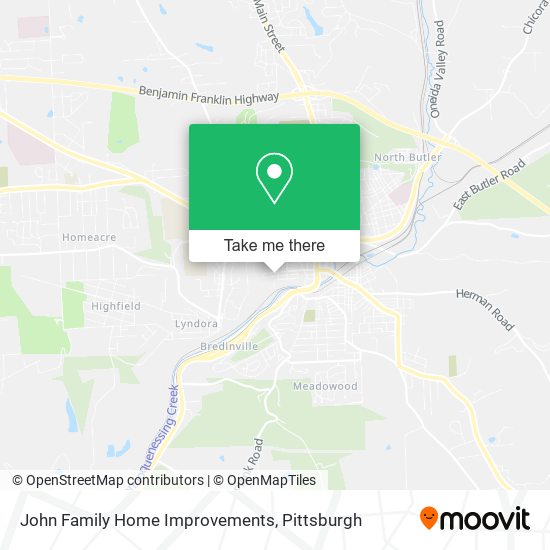 John Family Home Improvements map