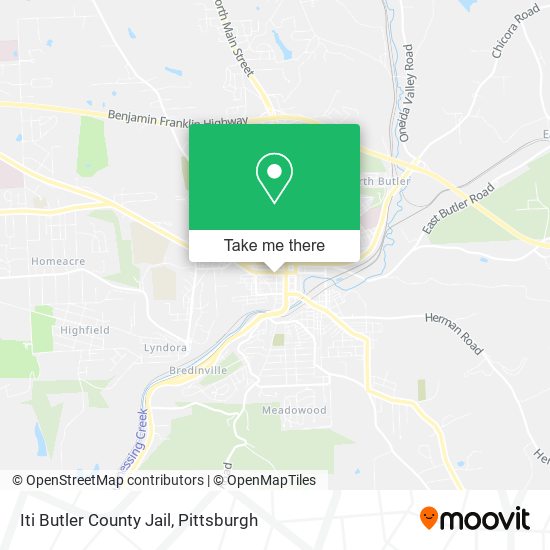Iti Butler County Jail map