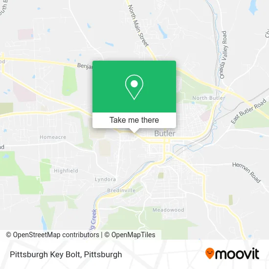 Pittsburgh Key Bolt map