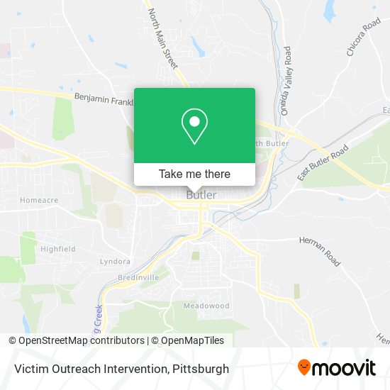 Victim Outreach Intervention map