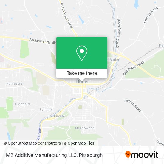 Mapa de M2 Additive Manufacturing LLC