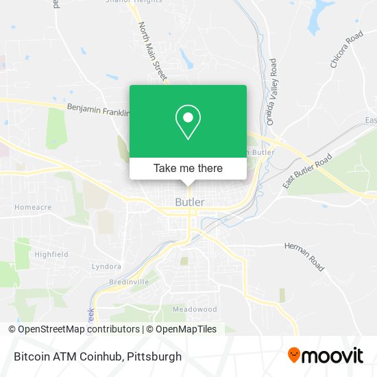 Mapa de Bitcoin ATM Coinhub