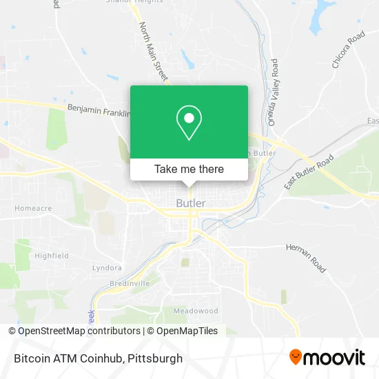 Bitcoin ATM Coinhub map