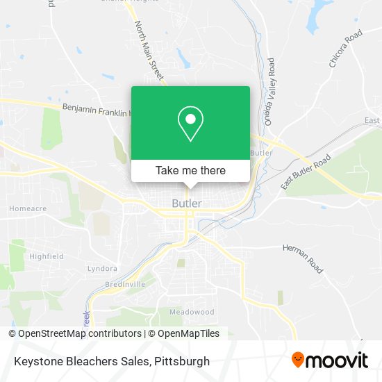 Mapa de Keystone Bleachers Sales