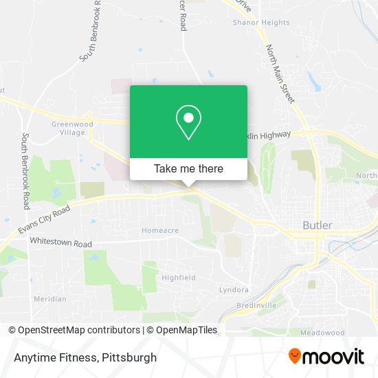 Anytime Fitness map