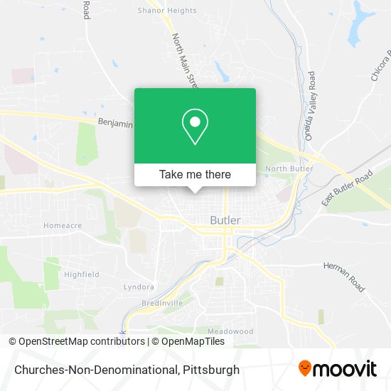 Churches-Non-Denominational map