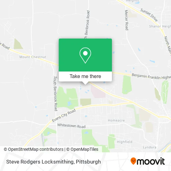 Steve Rodgers Locksmithing map