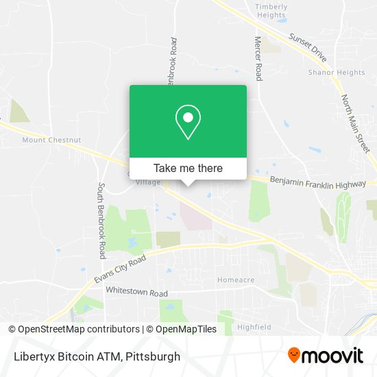 Mapa de Libertyx Bitcoin ATM