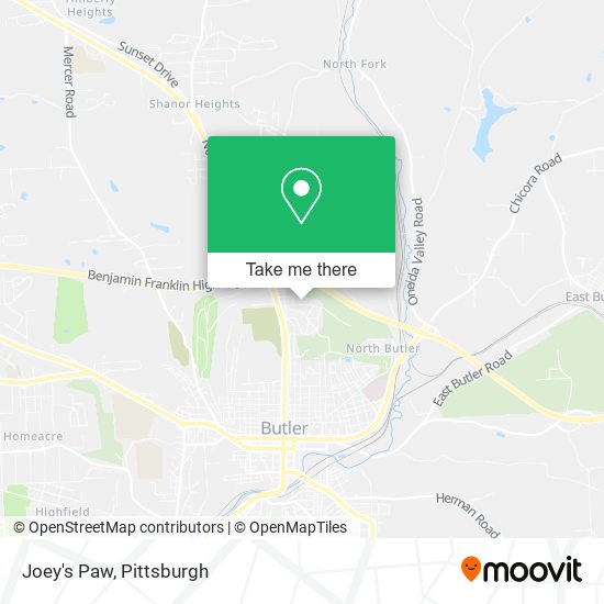 Mapa de Joey's Paw