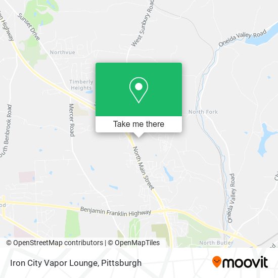 Iron City Vapor Lounge map