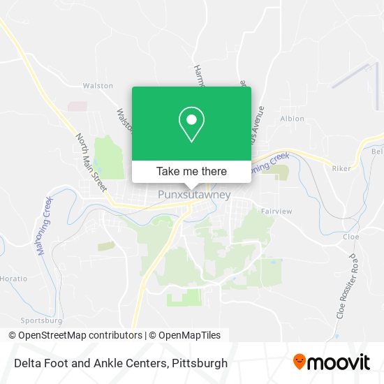 Delta Foot and Ankle Centers map