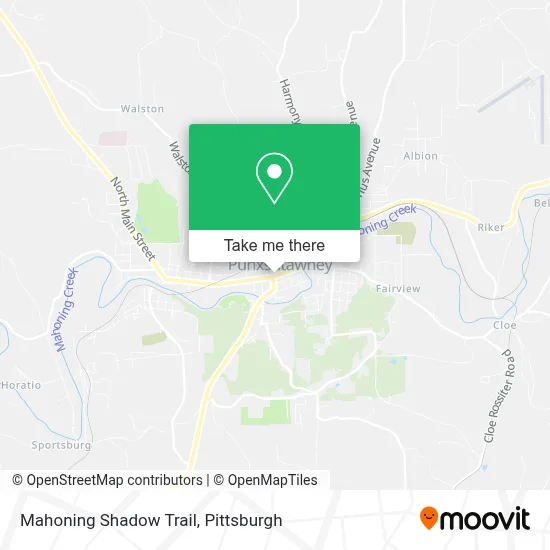 Mahoning Shadow Trail map