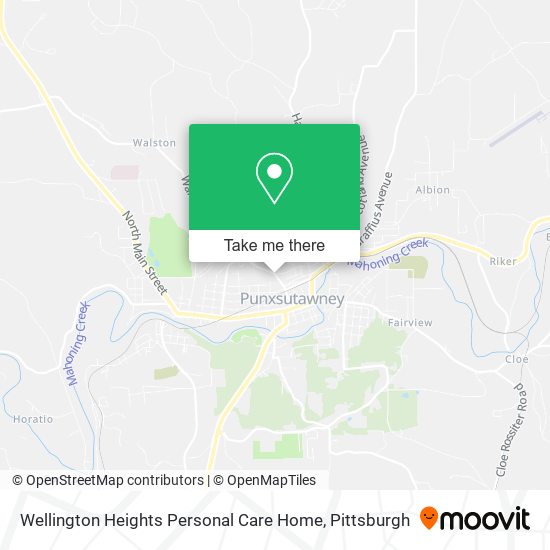 Wellington Heights Personal Care Home map