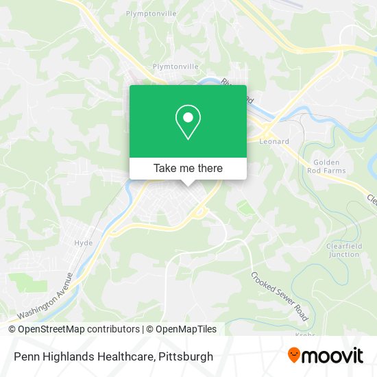 Mapa de Penn Highlands Healthcare