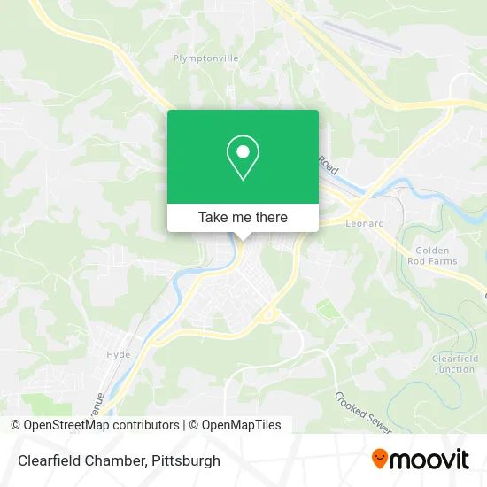 Clearfield Chamber map