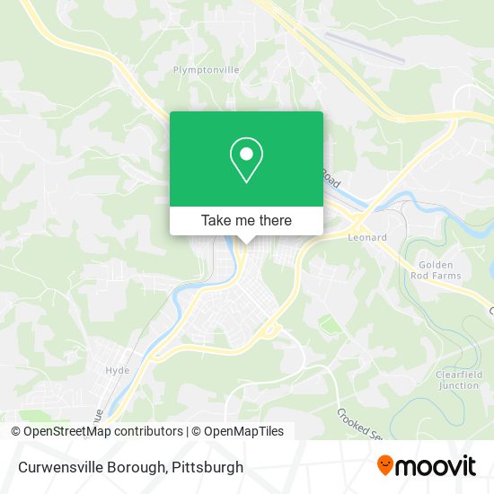 Mapa de Curwensville Borough