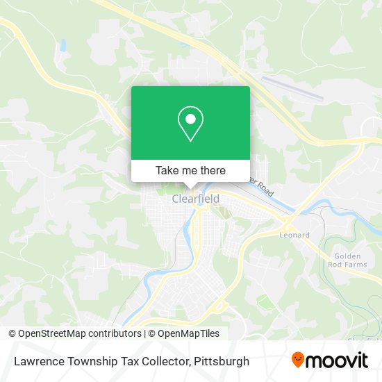 Lawrence Township Tax Collector map