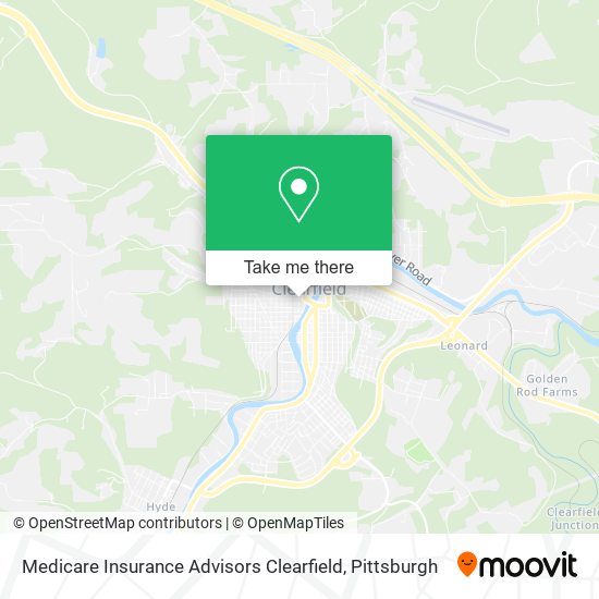 Medicare Insurance Advisors Clearfield map