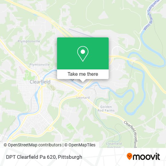 DPT Clearfield Pa 620 map