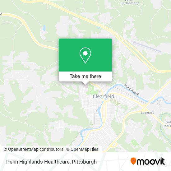 Penn Highlands Healthcare map