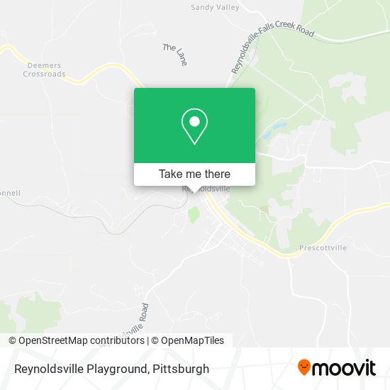 Reynoldsville Playground map