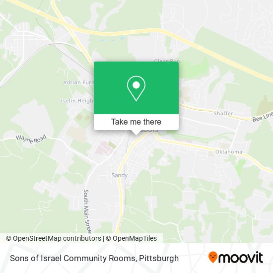 Sons of Israel Community Rooms map