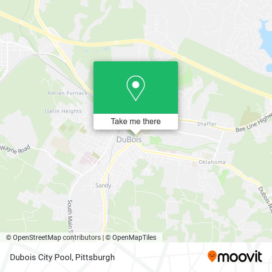 Mapa de Dubois City Pool