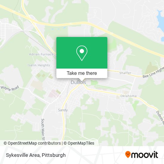 Sykesville Area map