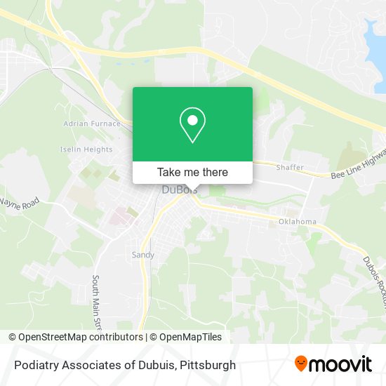 Podiatry Associates of Dubuis map