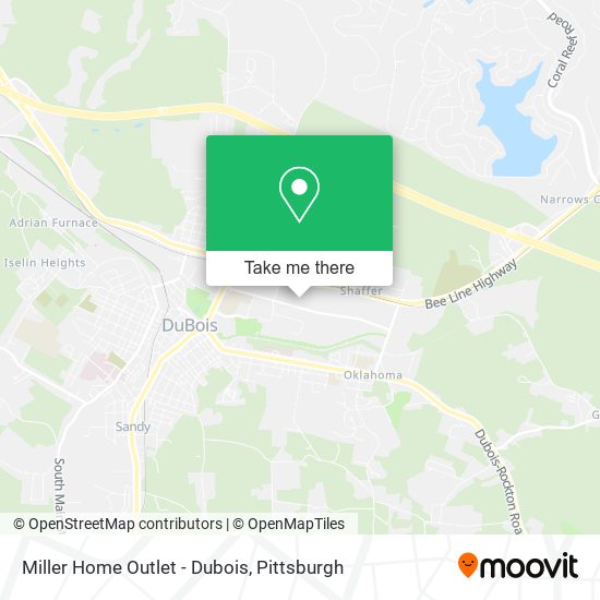 Miller Home Outlet - Dubois map