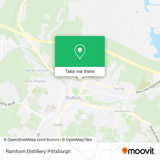Ramhorn Distillery map