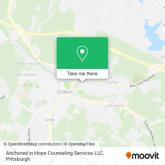 Anchored in Hope Counseling Services LLC map