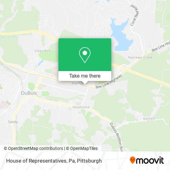 Mapa de House of Representatives, Pa