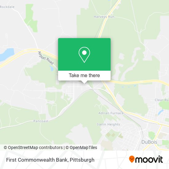 First Commonwealth Bank map