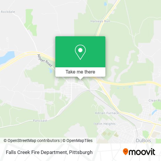 Falls Creek Fire Department map