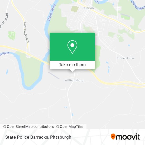State Police Barracks map