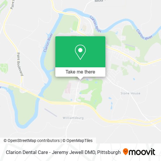 Mapa de Clarion Dental Care - Jeremy Jewell DMD